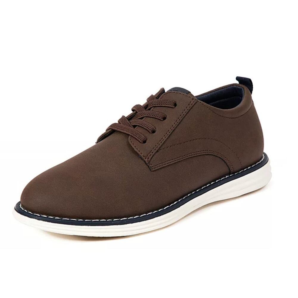 Deer Stags Boys Dapper Jr. Oxford Sneakers US 6 M Brown Leather NIB